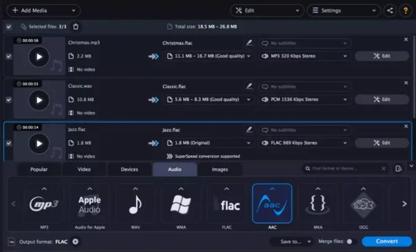 Movavi Audio Converter Free
