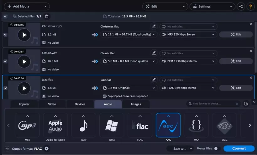 Movavi Audio Converter Free