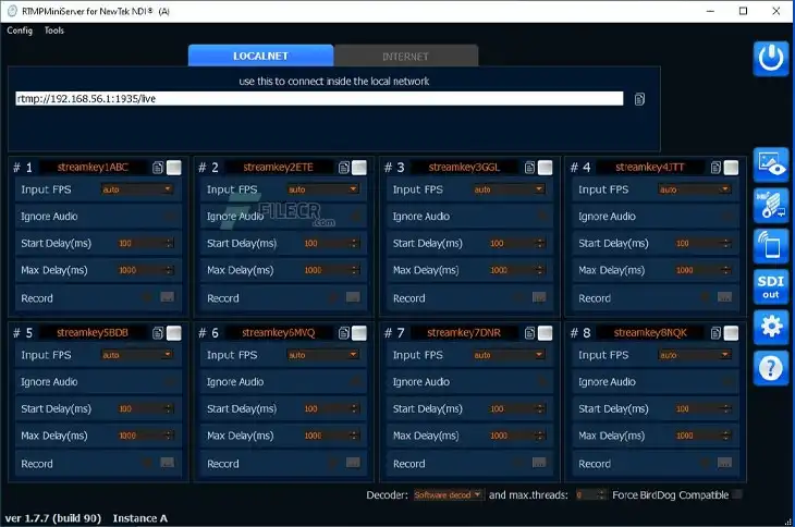 RTMP MiniServer